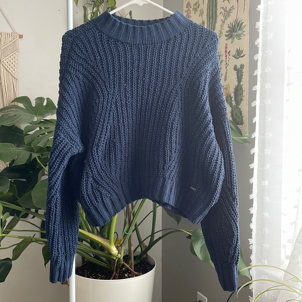Navy Blue Hollister Sweater